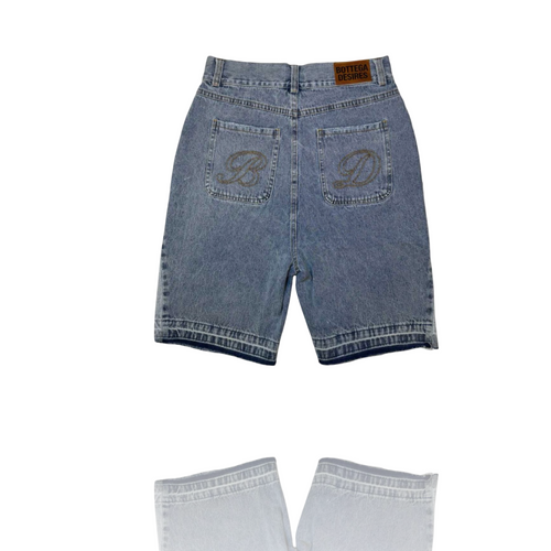 Bottega Desires Denim Shorts Blue
