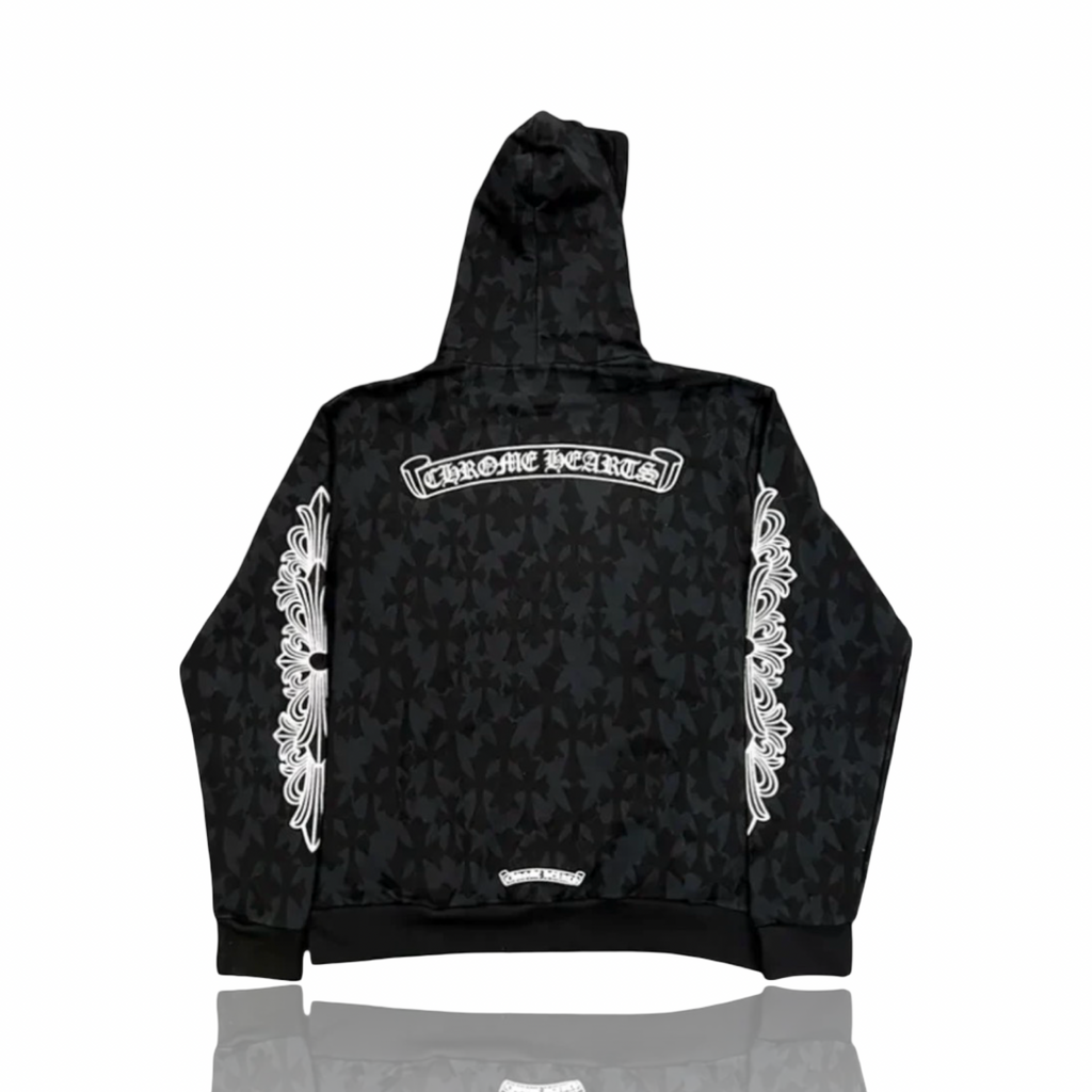 Chrome Hearts Horseshoe Logo Cemetery Hoodie