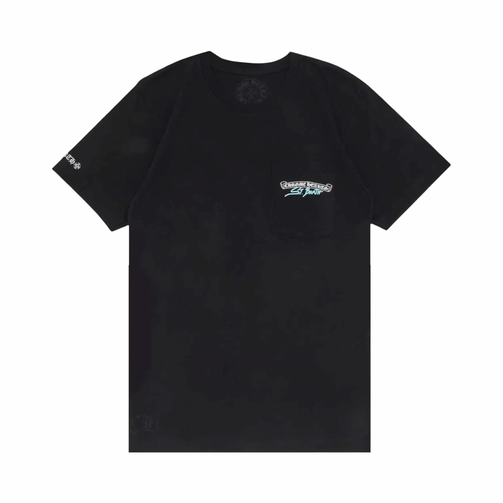 Chrome Hearts St.Barths Scroll Logo Pocket Tee Black
