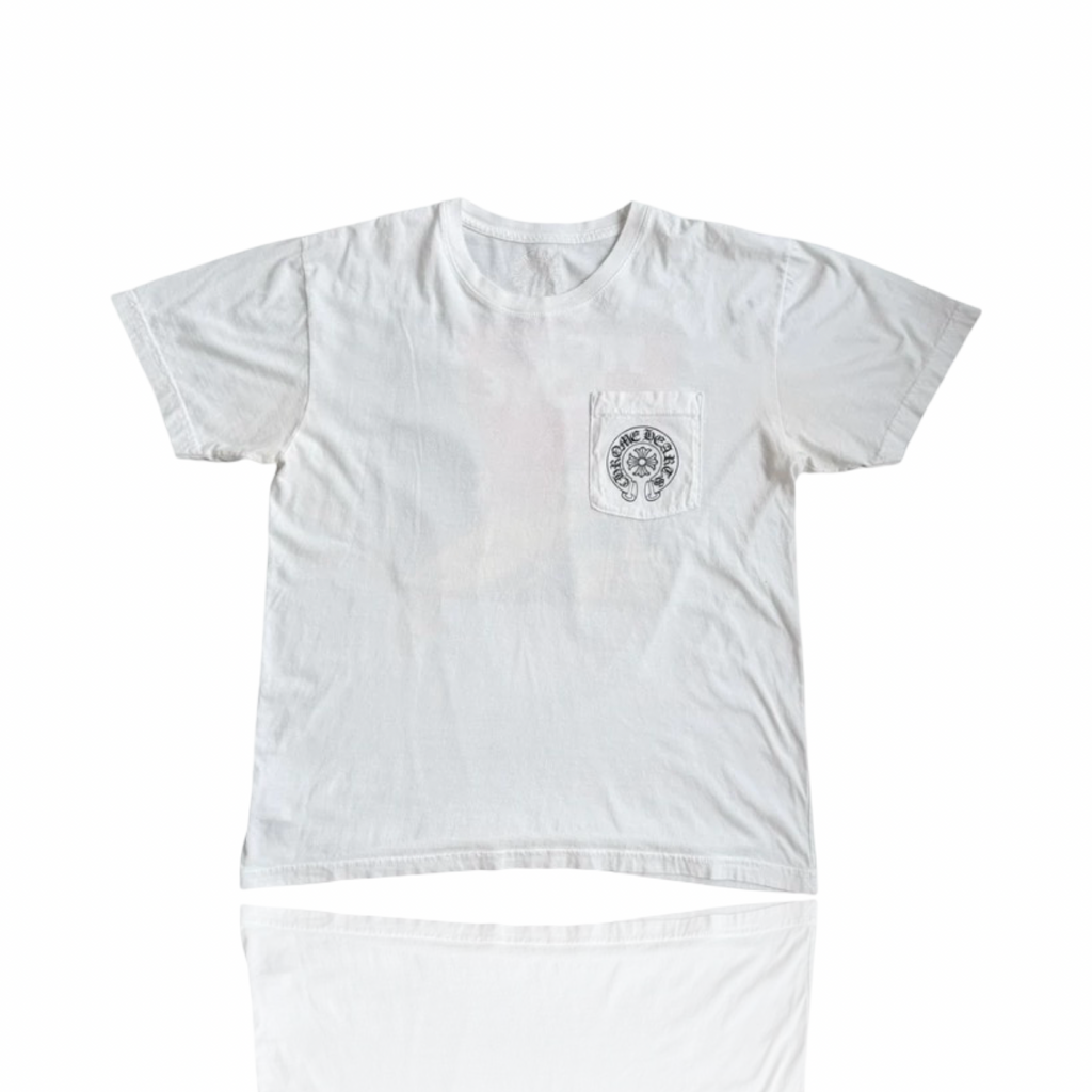 Chrome Hearts White Fire Of Love Horseshoe Tee