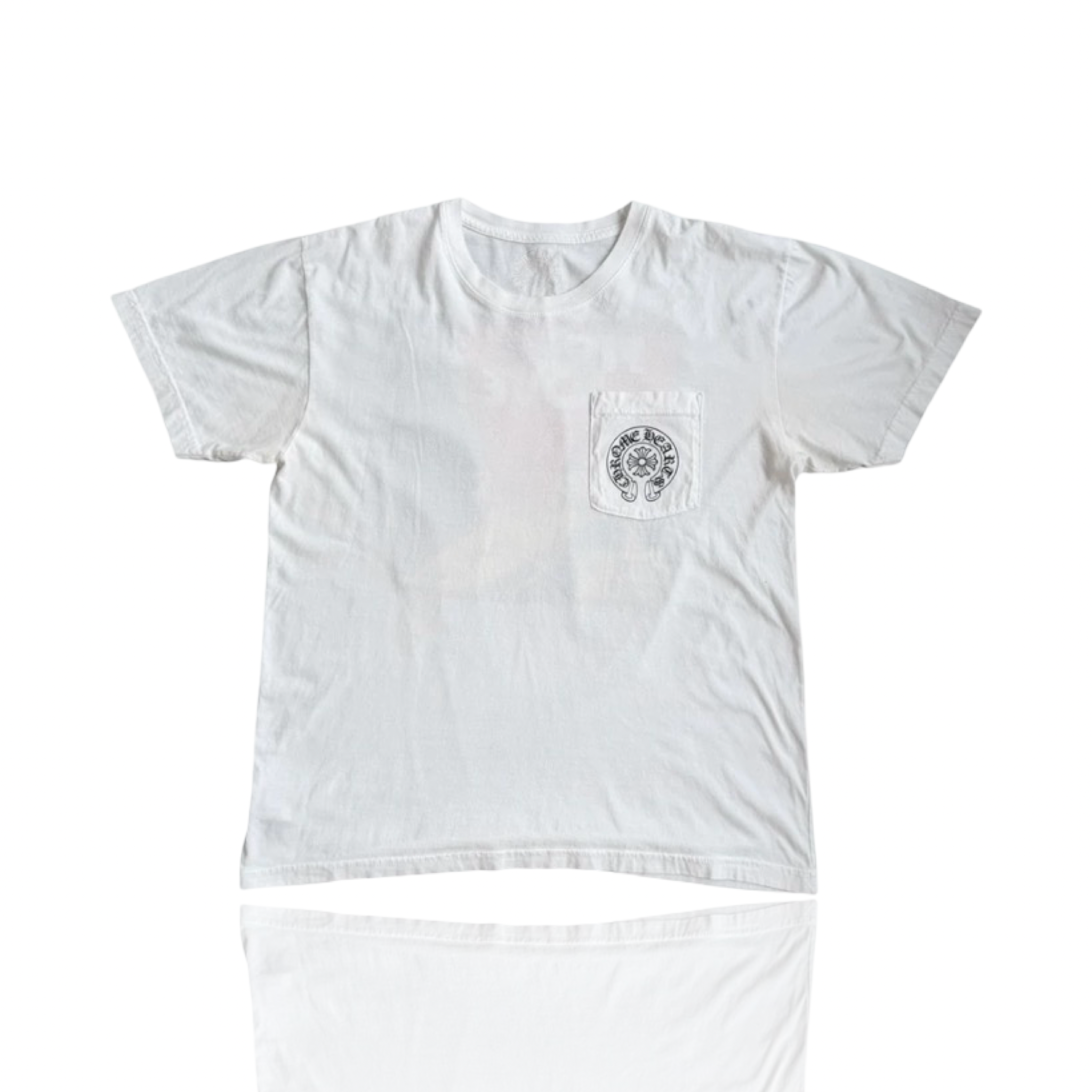 Chrome Hearts White Fire Of Love Horseshoe Tee