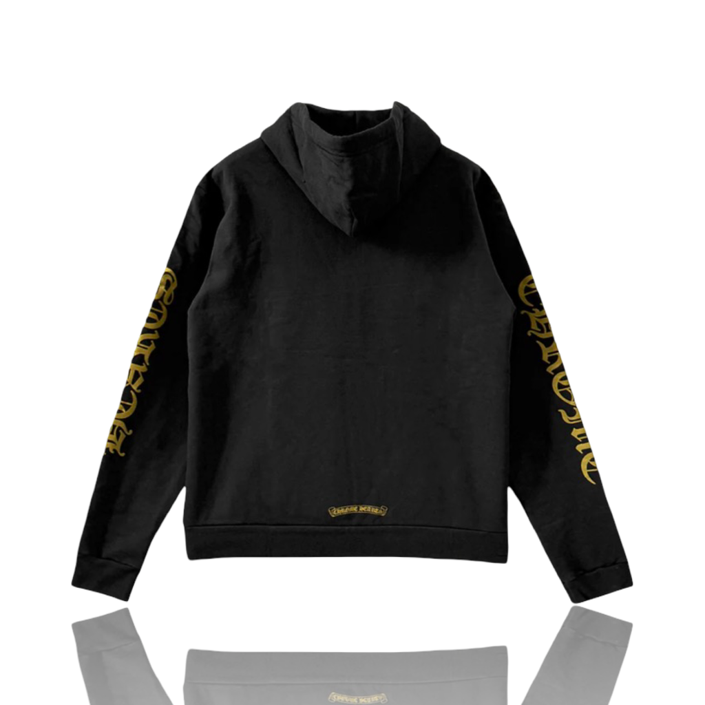 Chrome Hearts Vertical Logo Hoodie Army Green