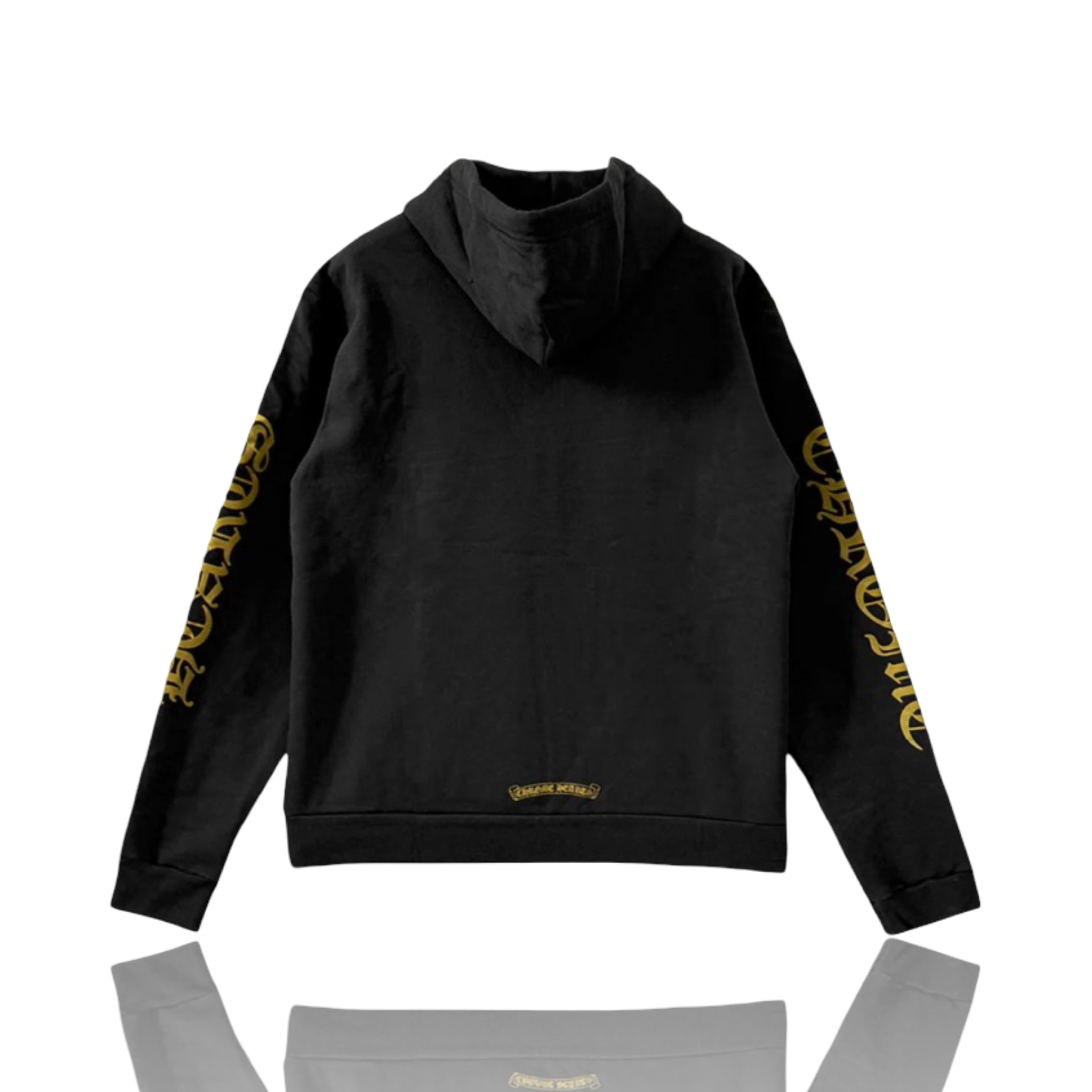 Chrome Hearts Vertical Logo Hoodie Army Green