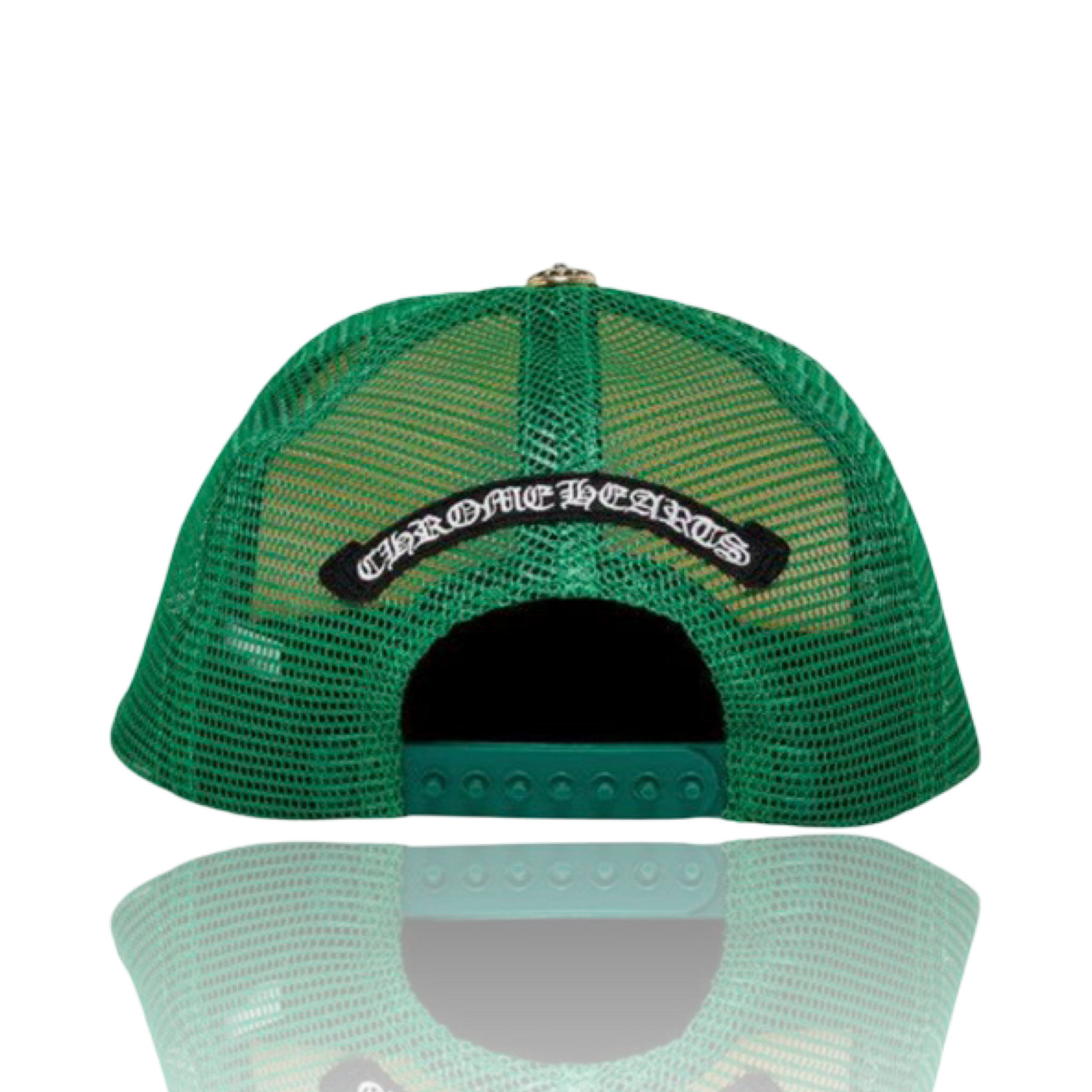 Chrome Hearts Matty Boy Smiley Trucker Green/Yellow