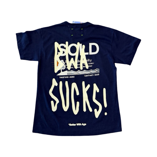 *Better with Age Dumb Tee Navy Blue