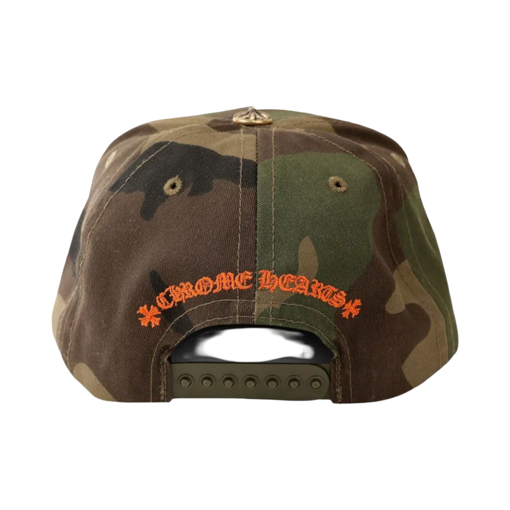 Chrome Hearts CH Embroidery Baseball Hat Camo/Orange
