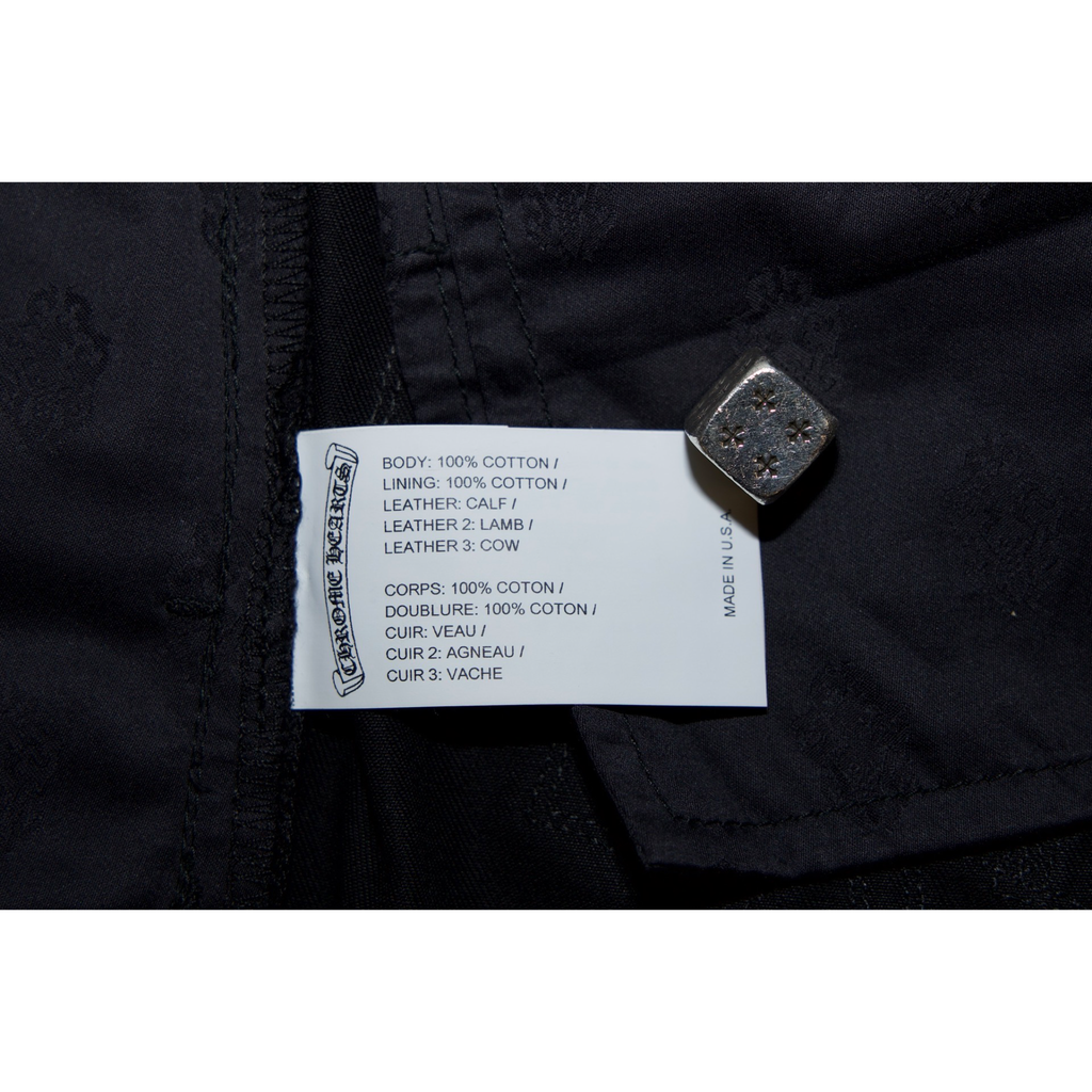 Chrome Hearts Black Camo Patch Chino Pants