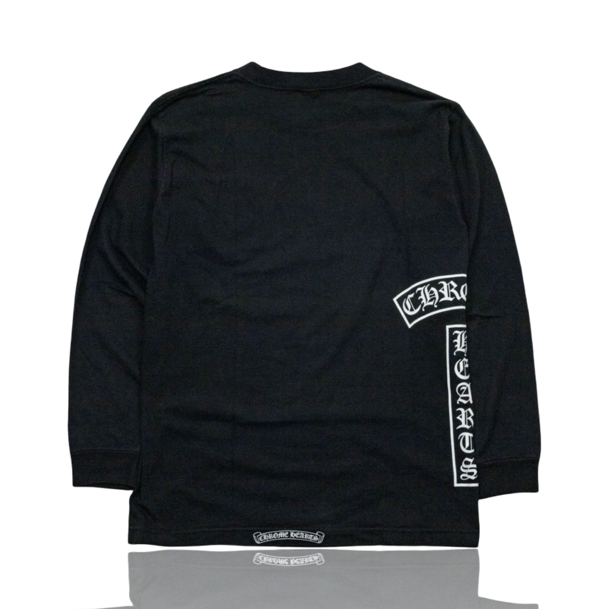 Chrome Hearts T Bar Fleur Logo Longsleeve Black