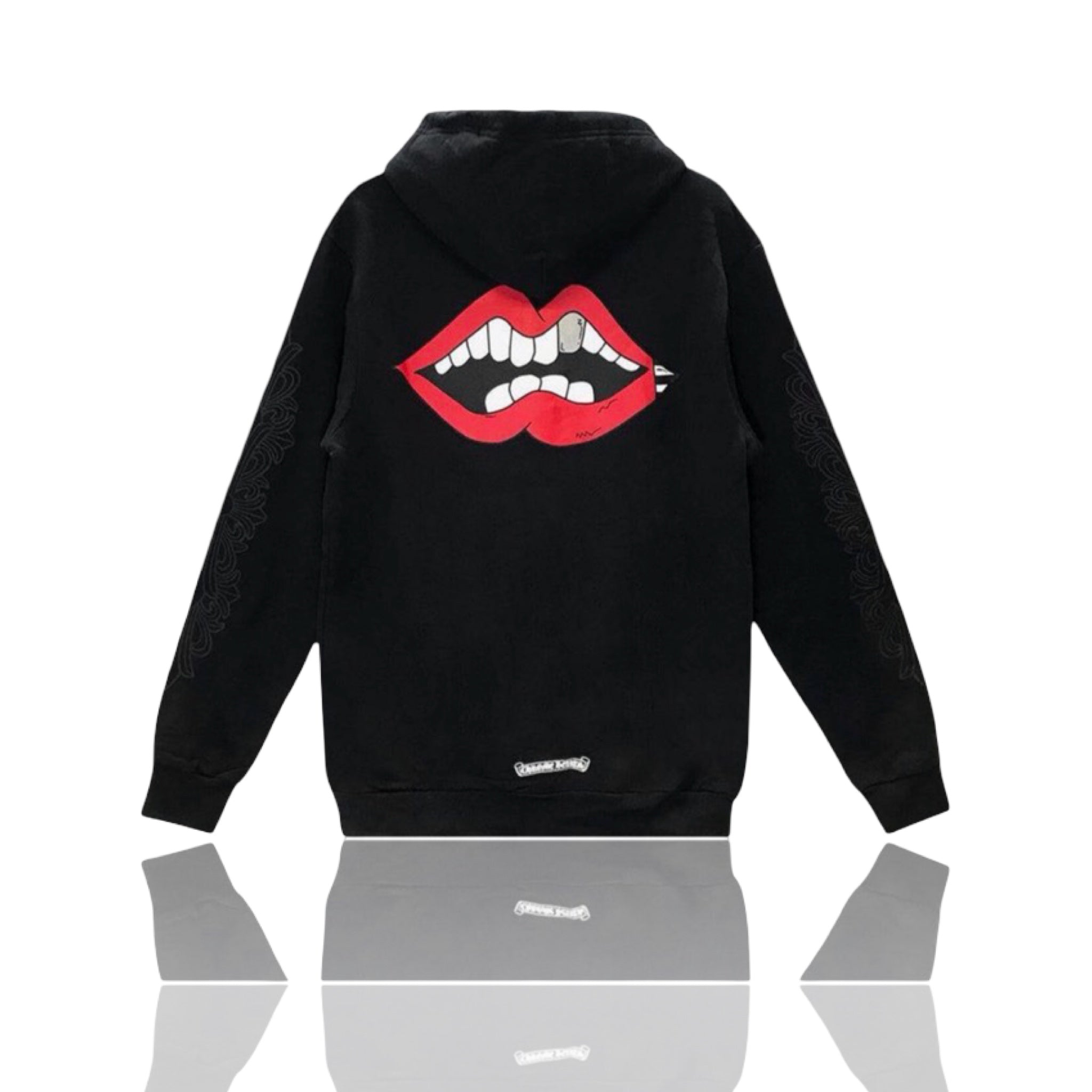 Chrome Hearts Matty Boy Horseshoe Logo Chomper Hoodie Black