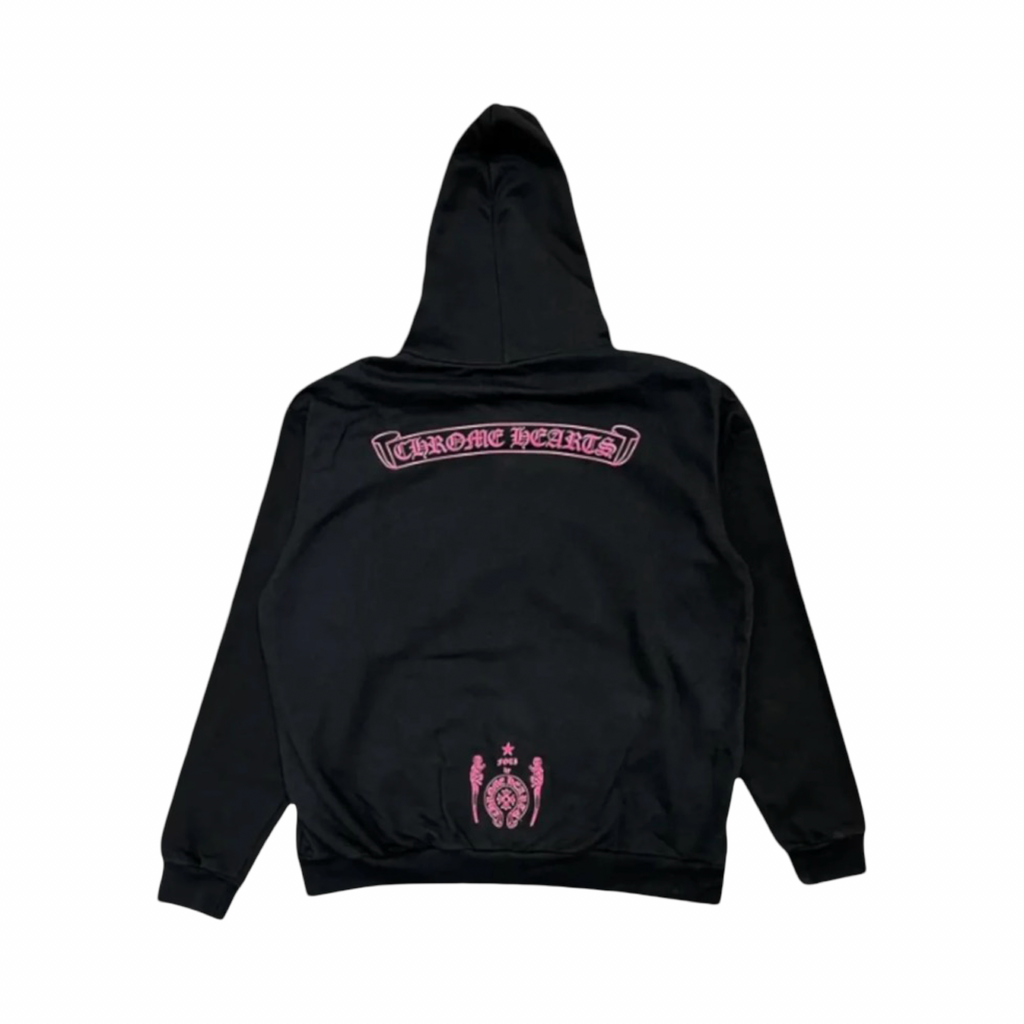 Chrome Hearts Pink Foti Logo Zip Up