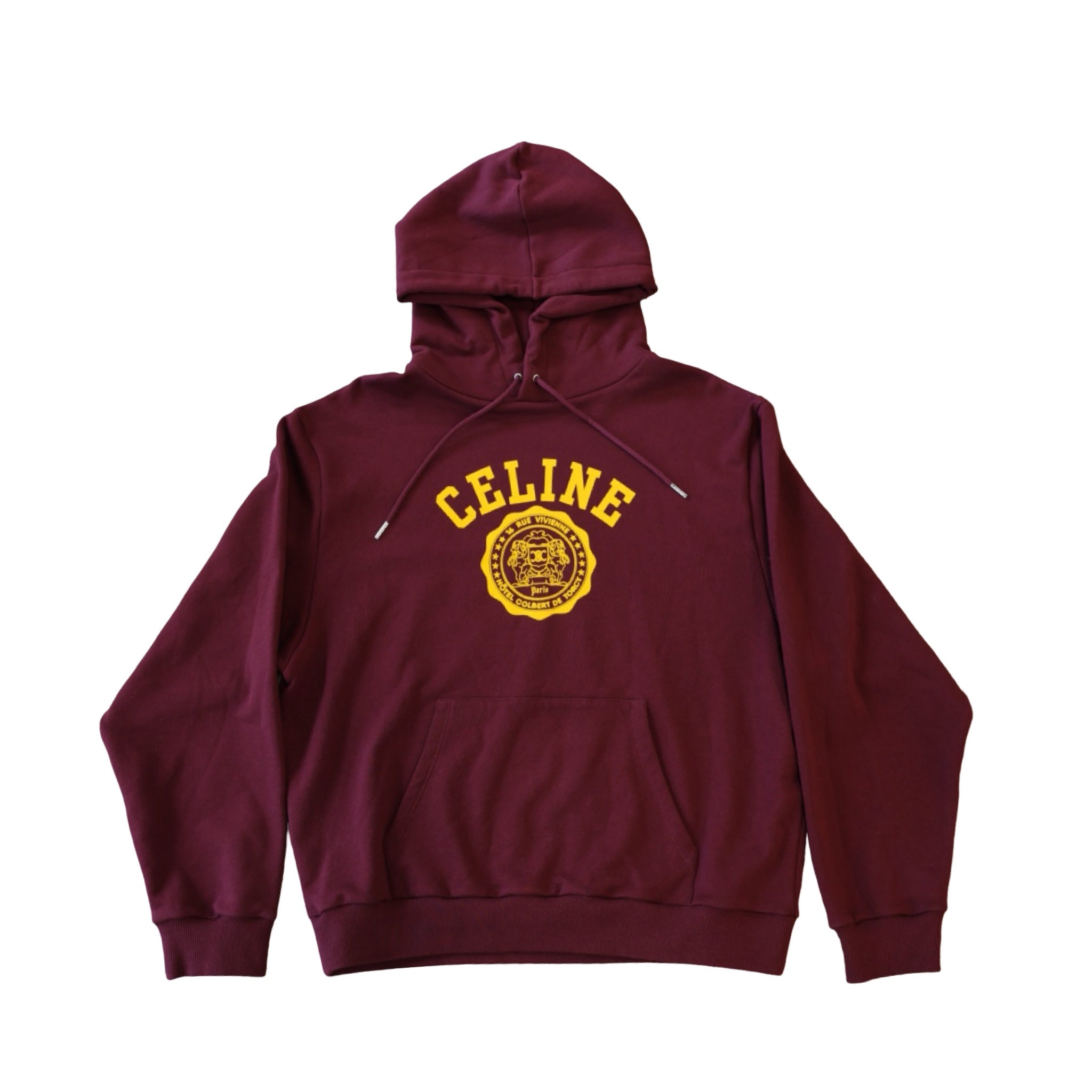 Celine Blason Hoodie Burgundy