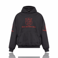 Balenciaga Lion Club Lined Hoodie Black
