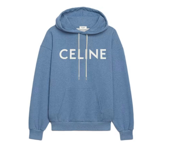 Celine Logo Blue Hoodie