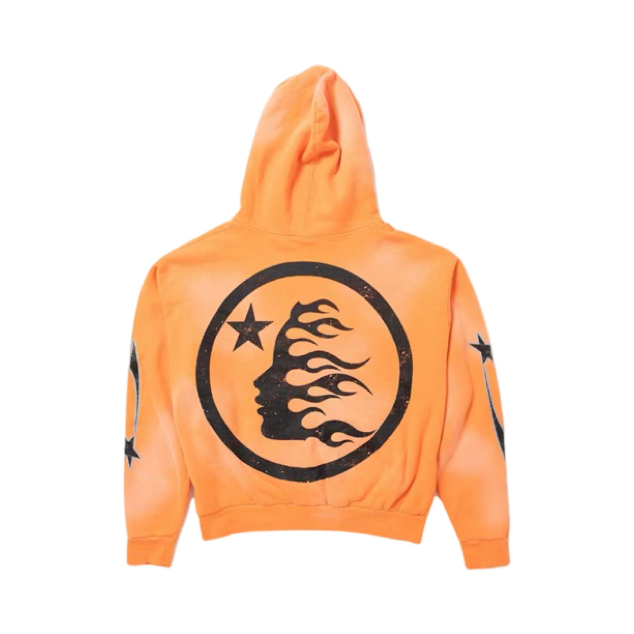 Hellstar Fire Orange Hoodie Orange Dye