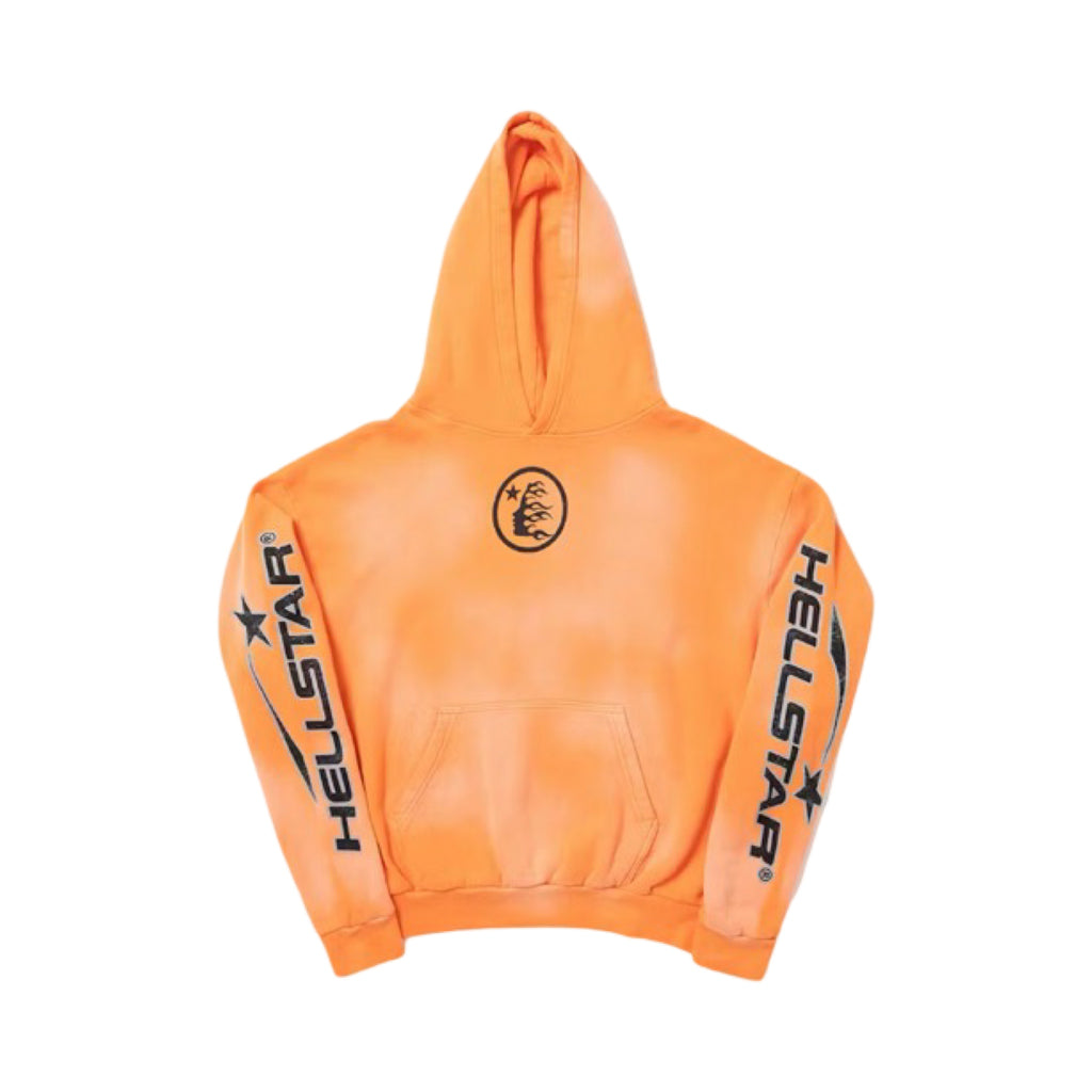 Hellstar Fire Orange Hoodie Orange Dye