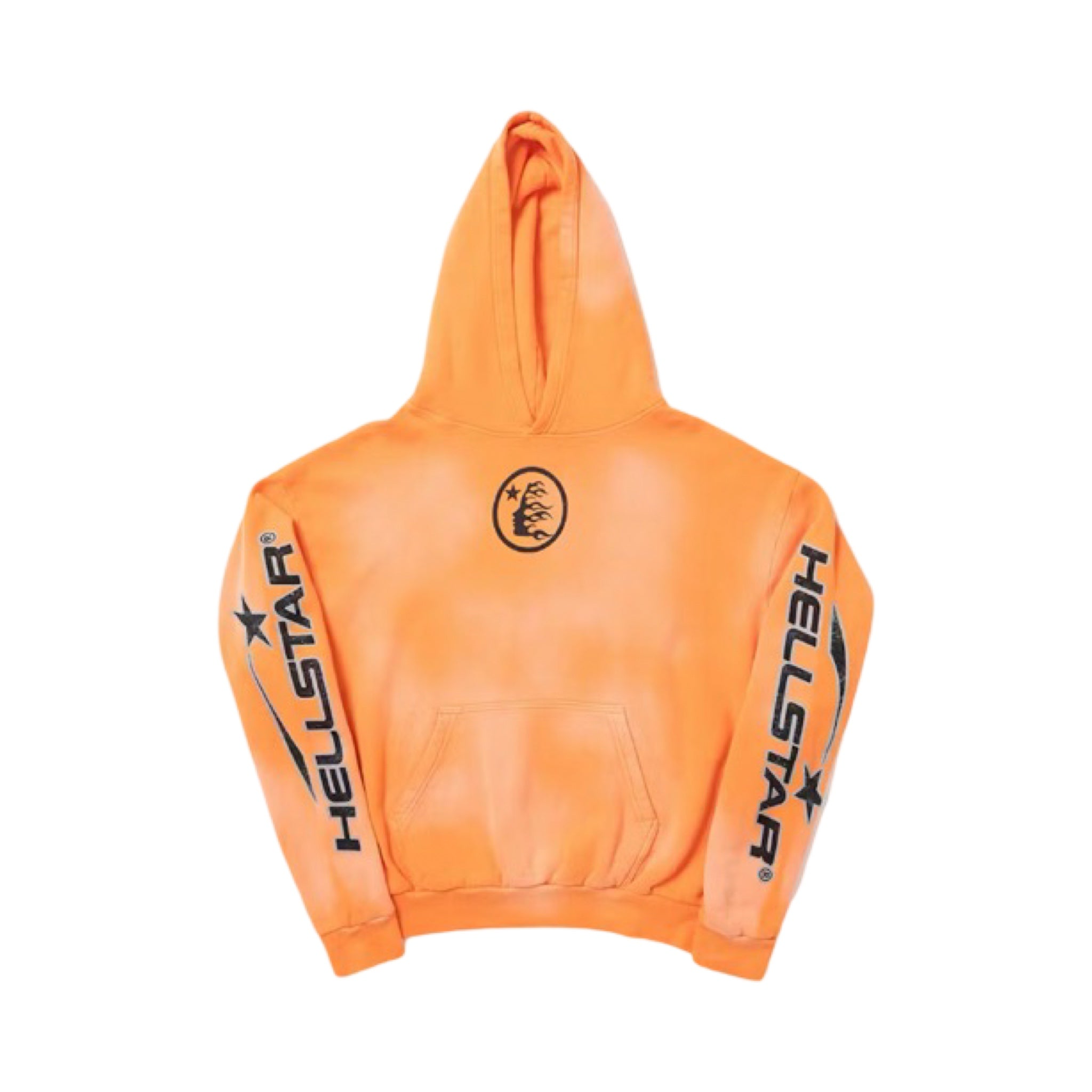 Hellstar Fire Orange Hoodie Orange Dye