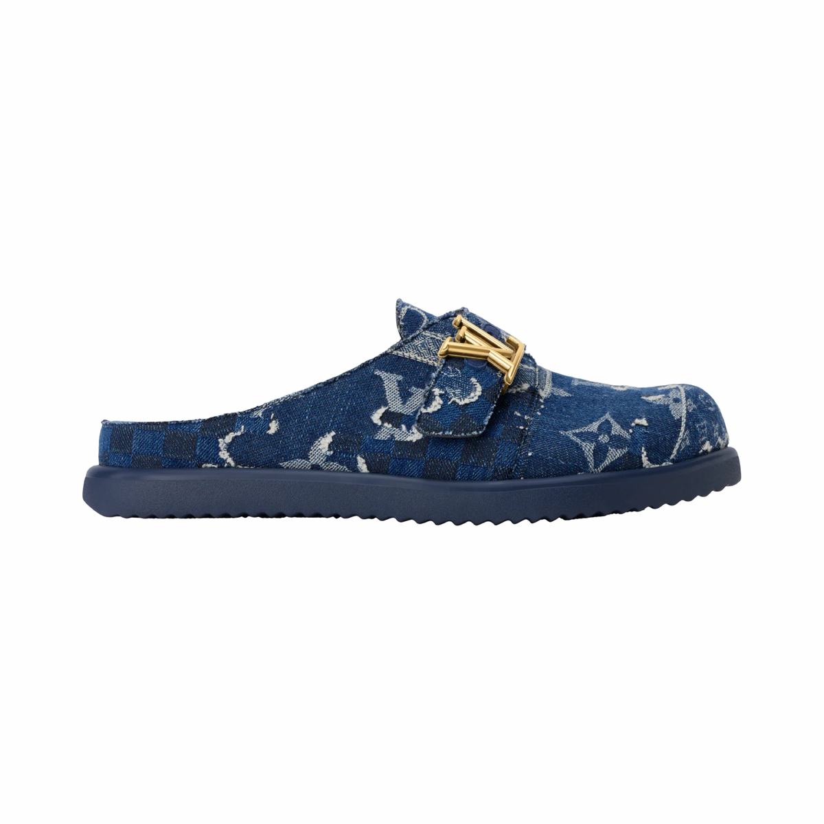 Louis Vuitton Blue Denim Easy Mule Slide