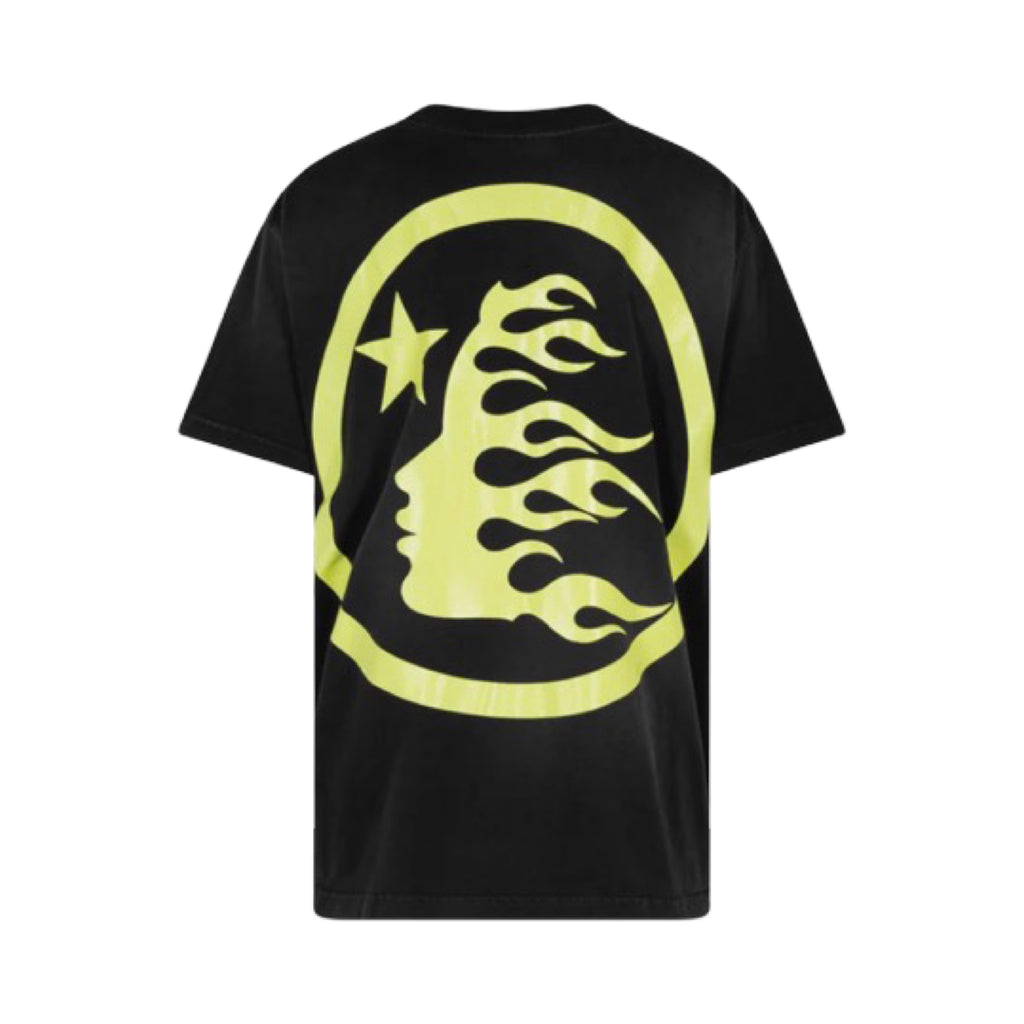 Hellstar Gel Sport Logo Tee Neon Yellow