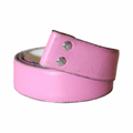 Chrome Hearts Leather Pink Belt Strap
