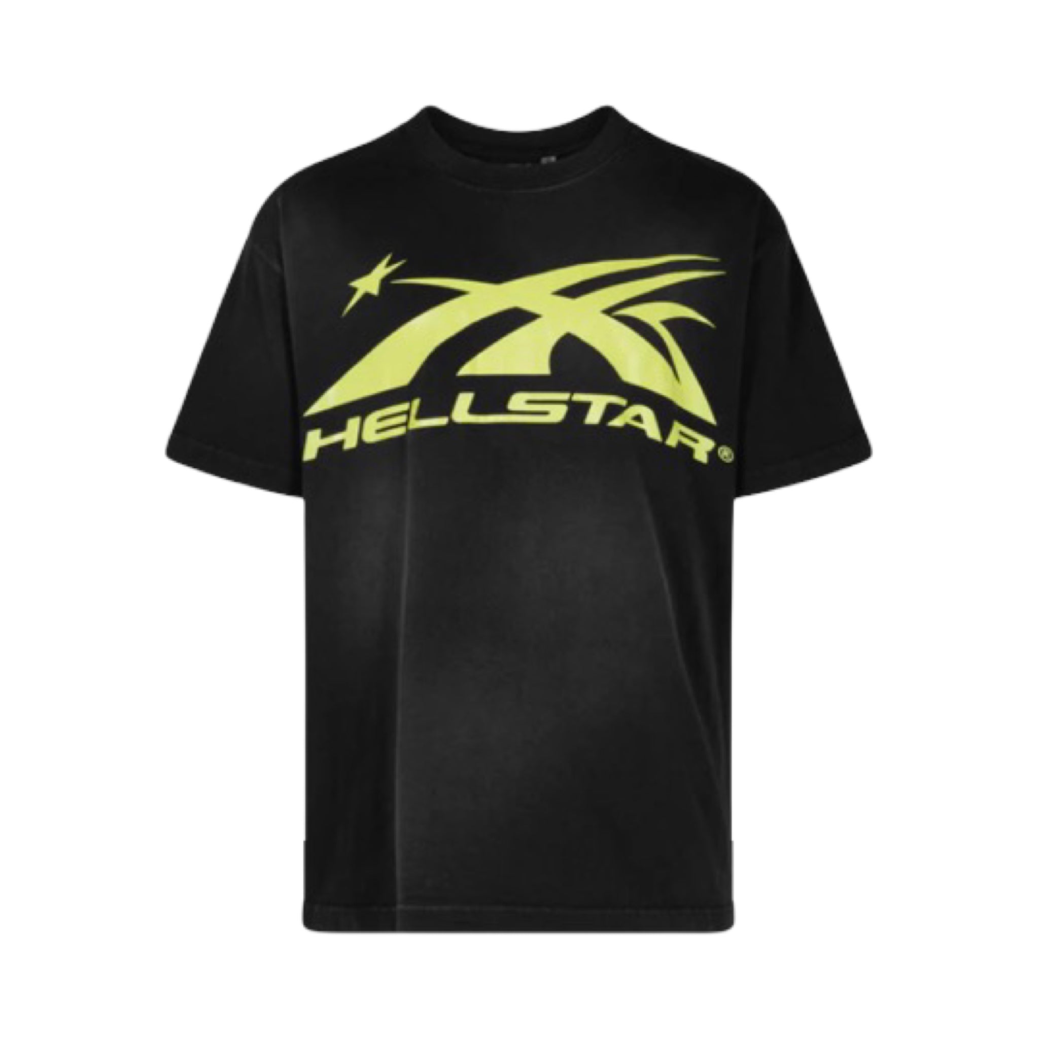 Hellstar Gel Sport Logo Tee Neon Yellow