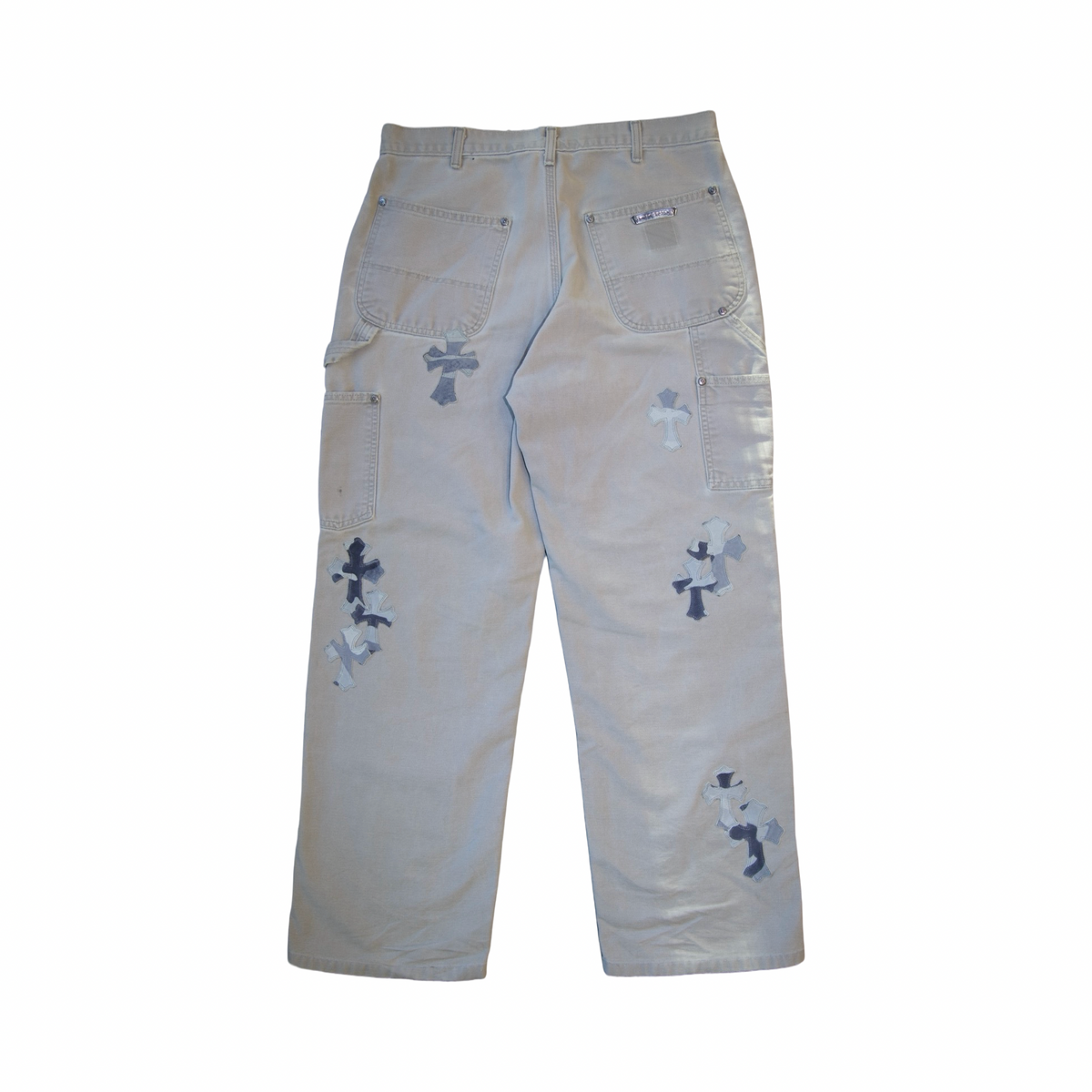Chrome Hearts Carhartt Matty Boy Sex Records Camouflage Green Patch Light Wash