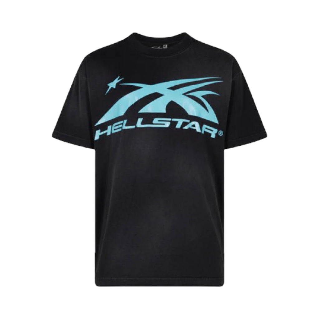 Hellstar Gel Sport Logo Tee Aqua Blue