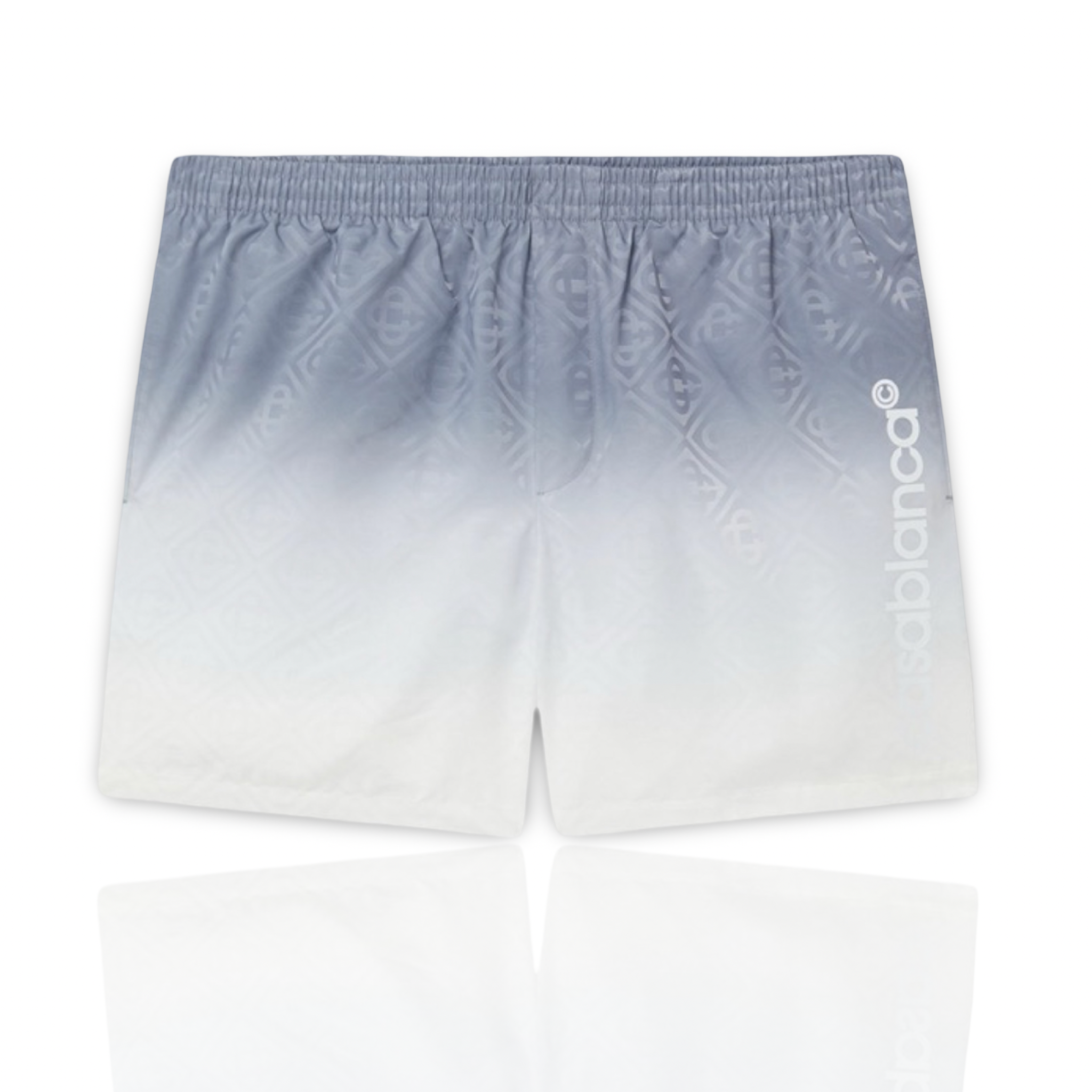 Casablanca White Grey Printed Swim Shorts