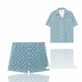 CasaBlanca Monogram Towelling Set Teal