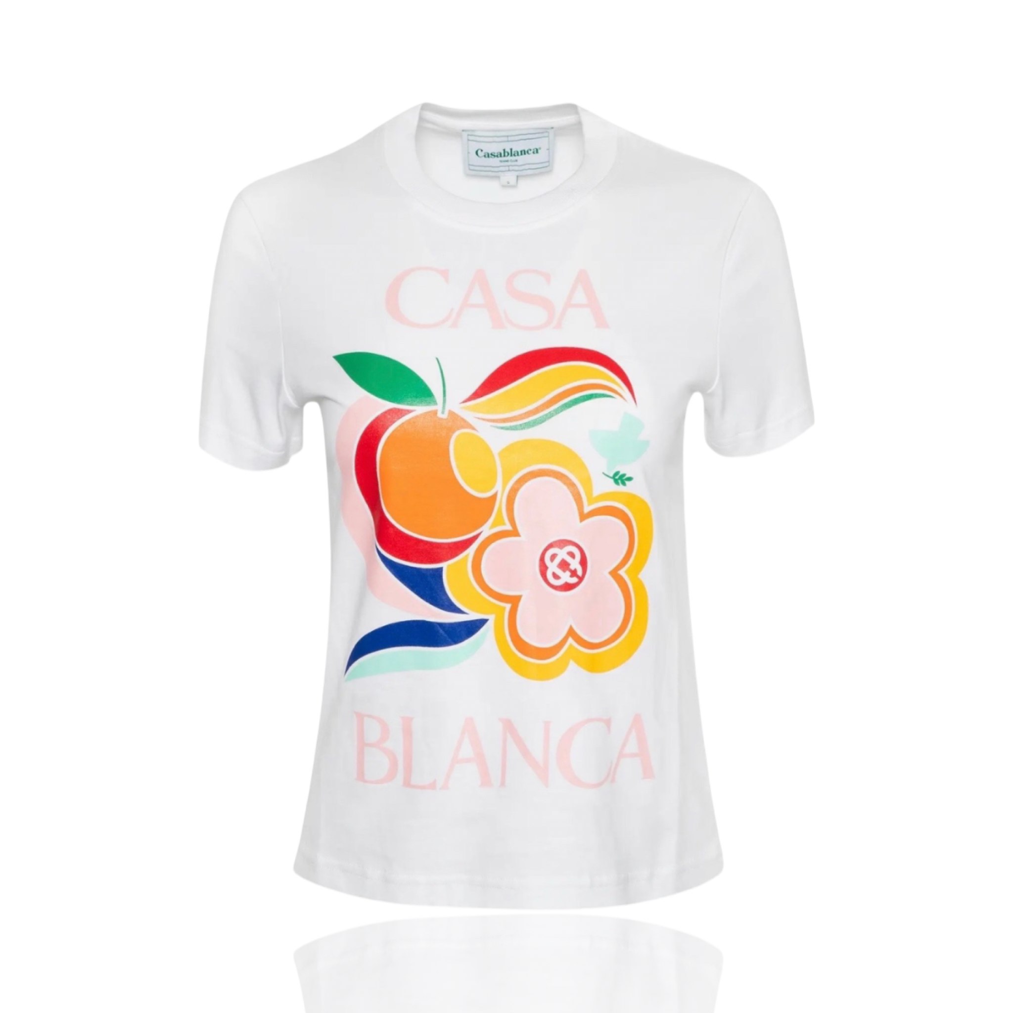 CasaBlanca White 'Le Pouvoir Des Fleurs' T-Shirt