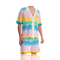 Casablanca Multicolor Gradient Wave Crochet Set