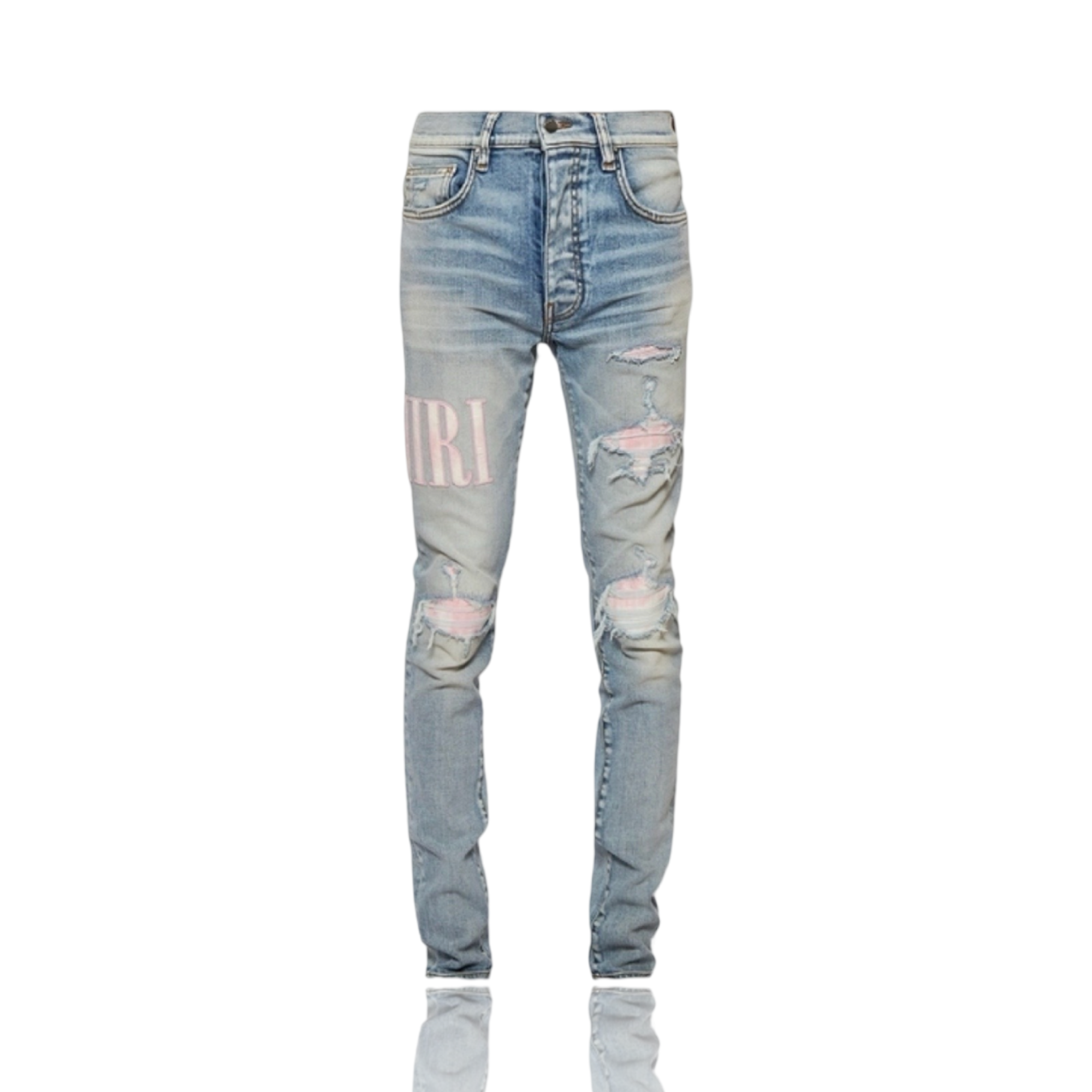 Amiri Tie Dye Core Logo Indigo Blue