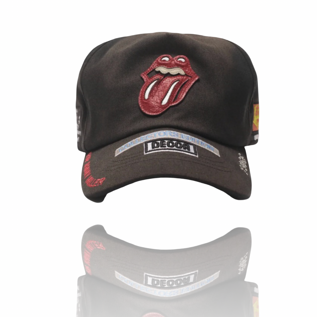 Paly Hollywood Rolling Stones Black Logo Hat