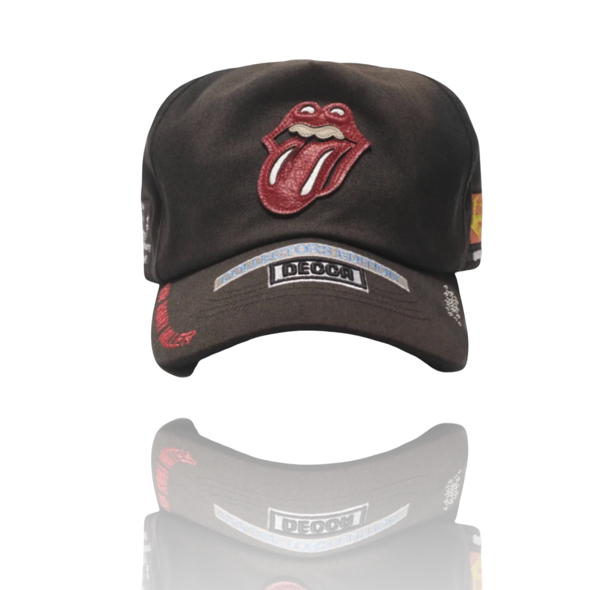 Paly Hollywood Rolling Stones Black Logo Hat