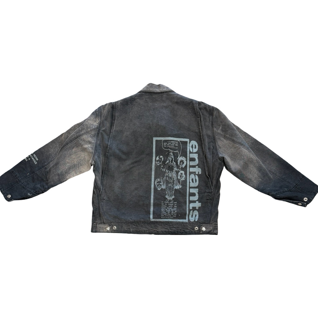 Enfants Riches Déprimés Distressed Work Jacket Black/Blue
