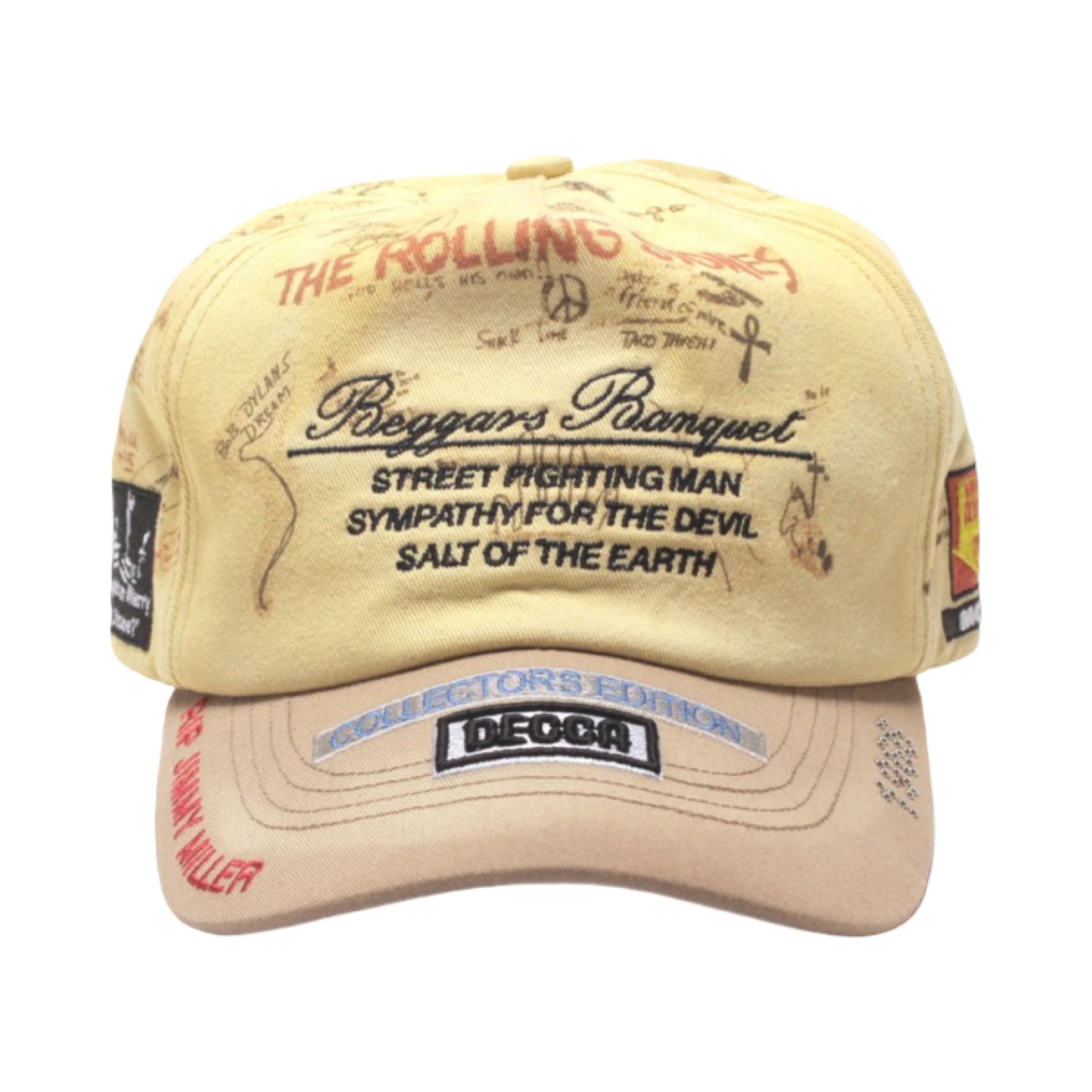 Paly Hollywood Rolling Stones Beggars Banquet Hat Yellow