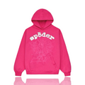 SP5DER OG Legacy Pink White Web Hoodie