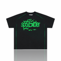 SP5DER Contrast Stitch Slub Tee