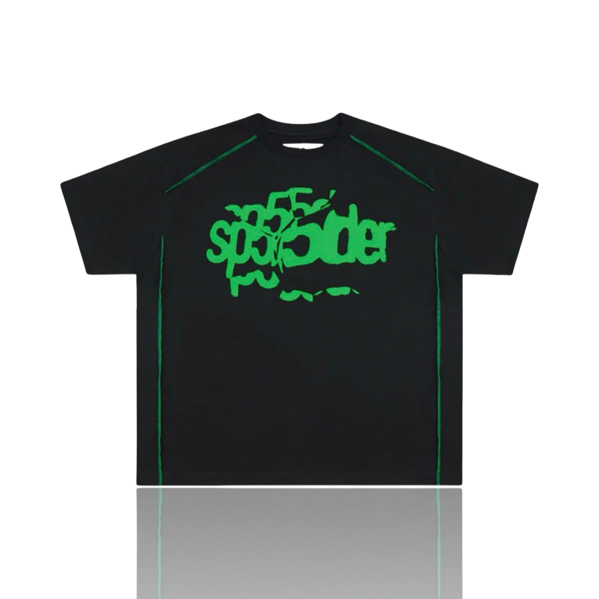 SP5DER Contrast Stitch Slub Tee
