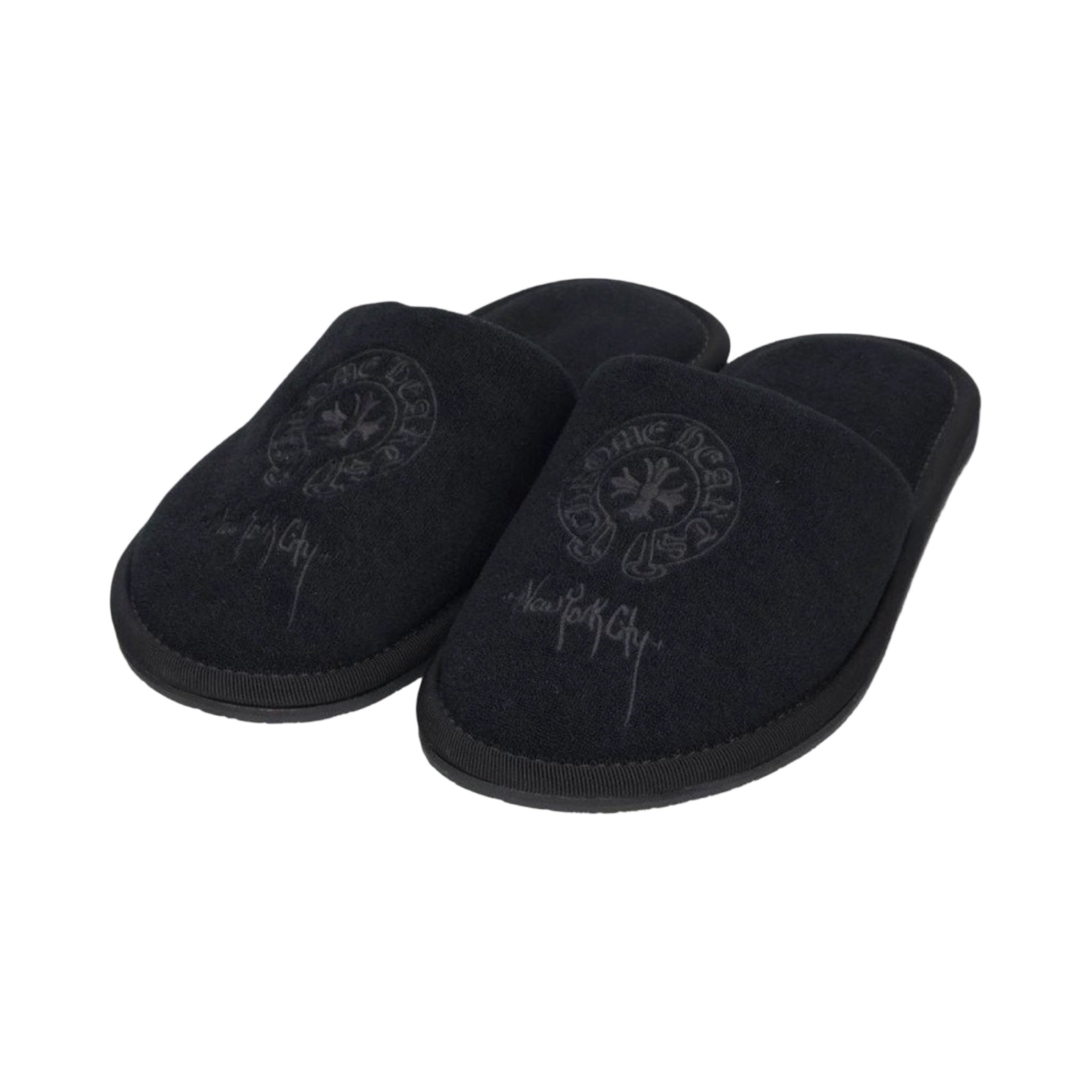 Chrome Hearts NYC  Hotel Slippers Black