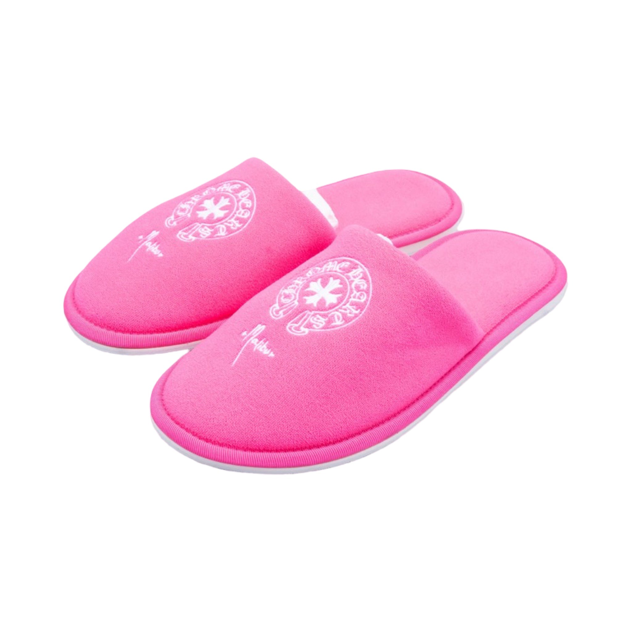 Chrome Hearts Malibu Hotel Slippers Pink