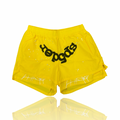 Sp5der OG Legacy Web Yellow Double Layer Shorts