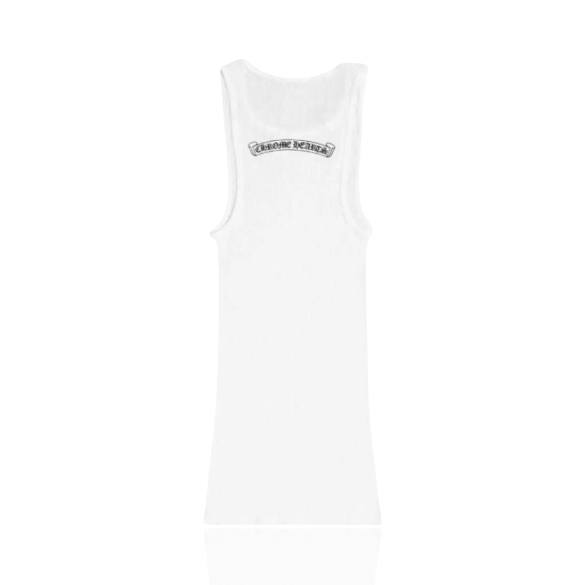 Chrome Hearts Neck Logo Tank White/Black