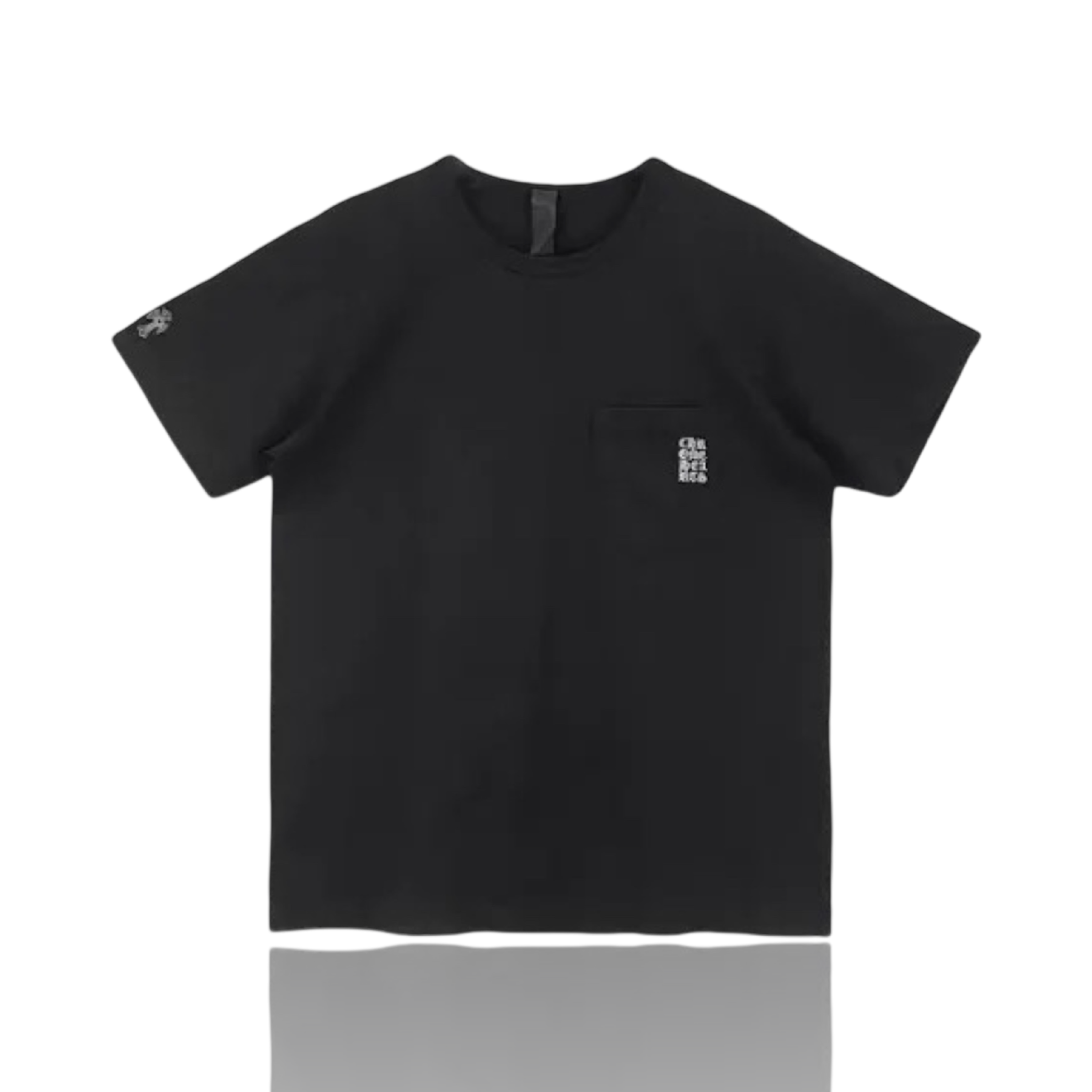 Chrome Hearts Embroidered Eye Chart Pocket Tee Black