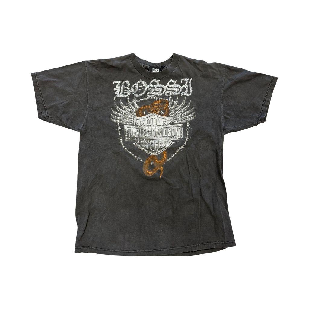 BOSSI Vintage Harley Davidson Tee Grey
