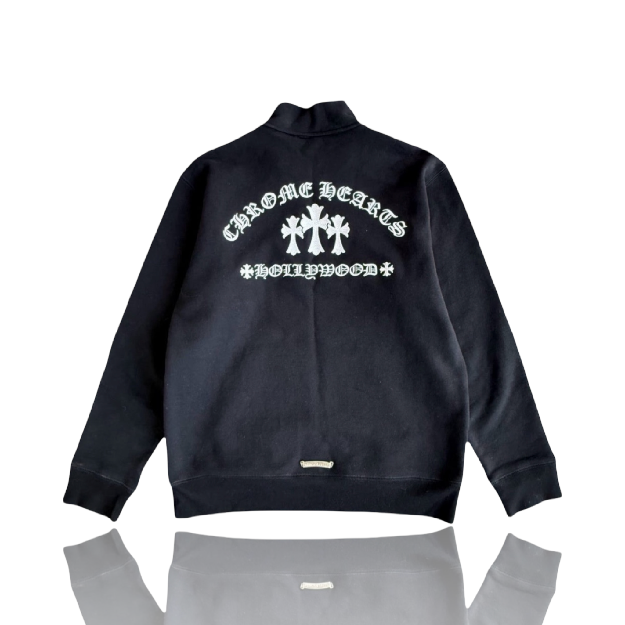 Chrome Hearts Triple Cross Hollywood Quarter Zip Black