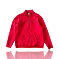 Chrome Hearts Red Triple Cross Embroidered Quarter Zip