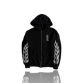 Chrome Hearts Flame Zip Up Black
