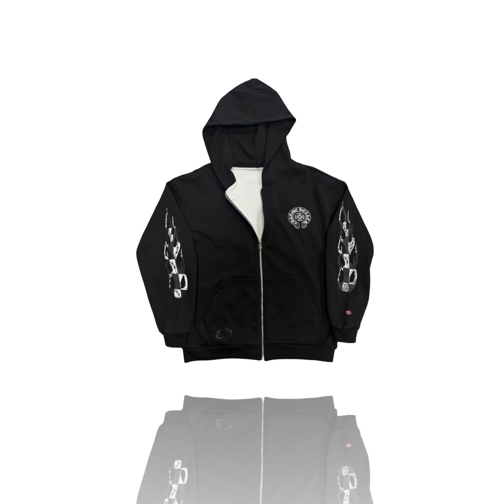 Chrome Hearts Matty Boy Chomper Thermal Zip Up Black