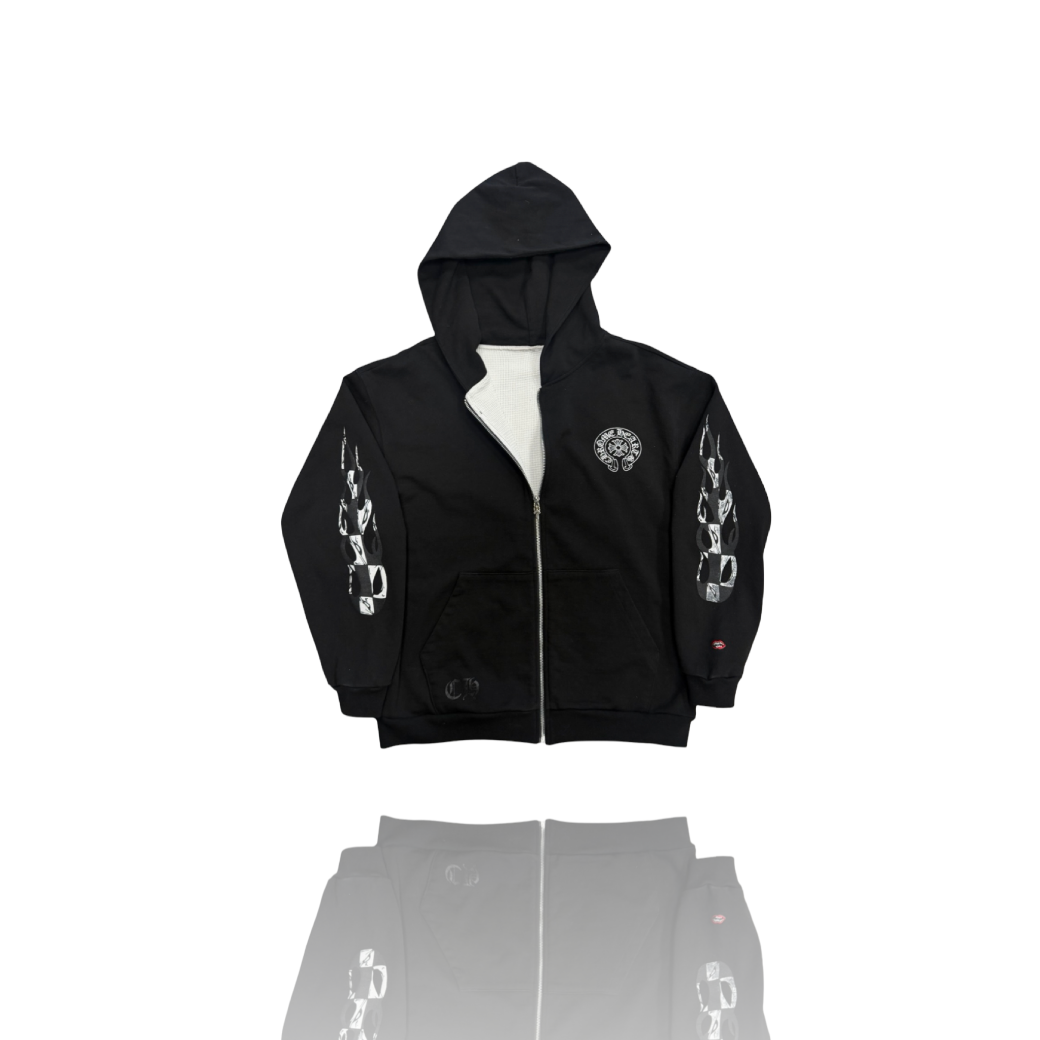 Chrome Hearts Matty Boy Chomper Thermal Zip Up Black