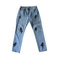 Chrome Hearts Levi 505 Medium Wash Jeans